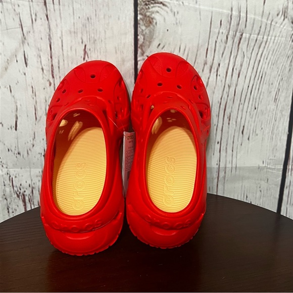 CROCS CAGED CLOG Red platform Clogs in size 7 - Picture 3 of 16